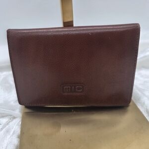 Mic Brown Leather Card Holder